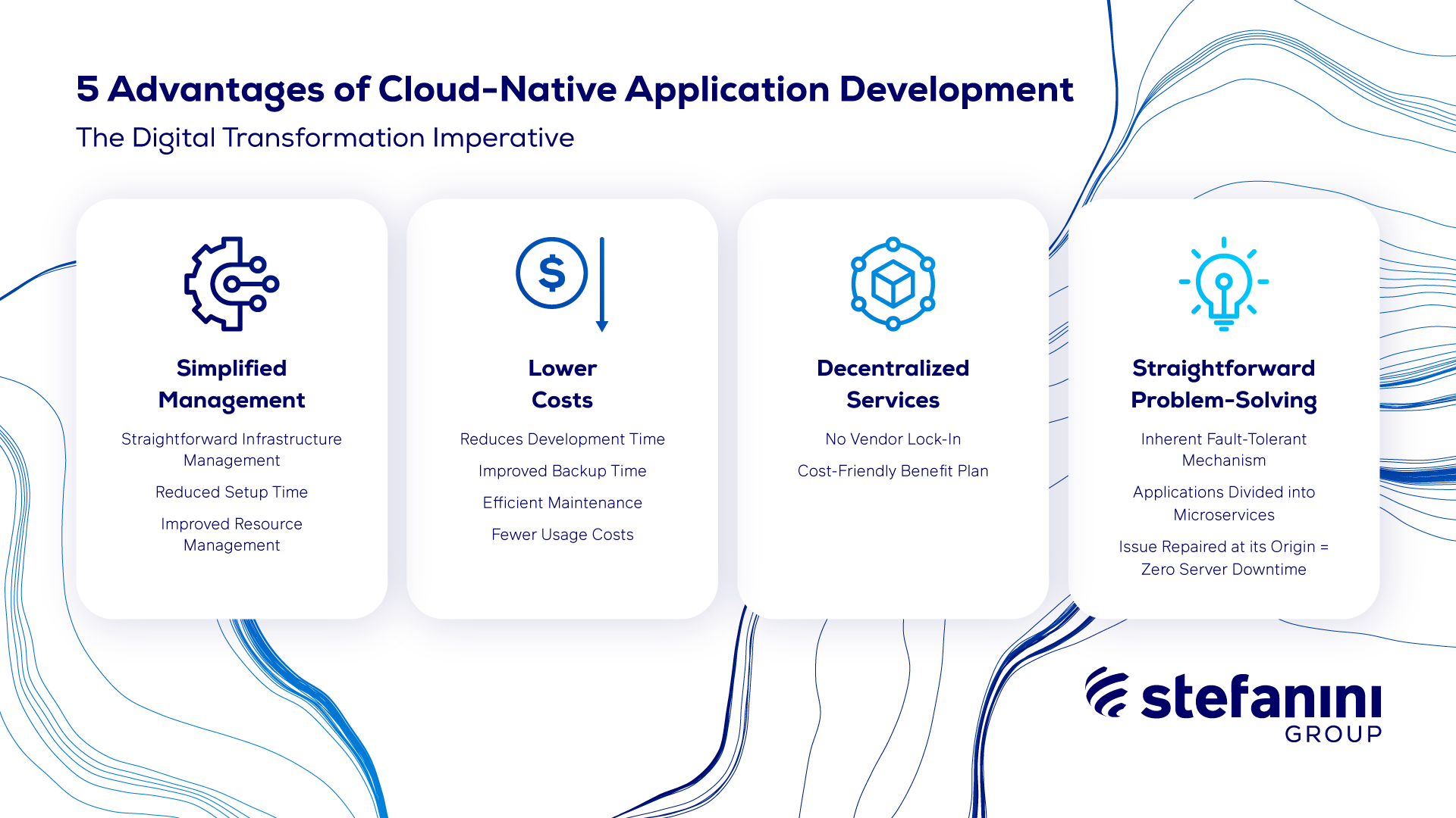 5 Advantages Of Cloud Native Application Development Infographic