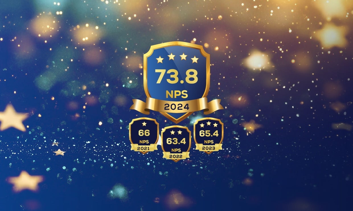 Consistent Mastery: NPS Champions for Three Consecutive Years. Stefanini Achieves a Remarkable NPS Score of +73.8