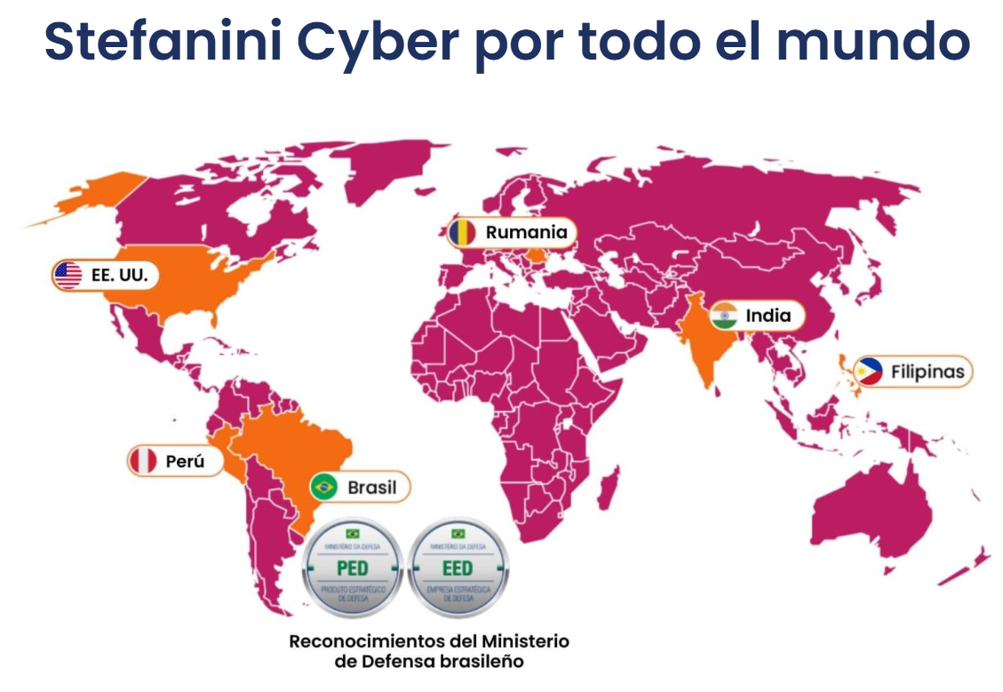 mapa-cyber Stefanini Cyber por el mundo